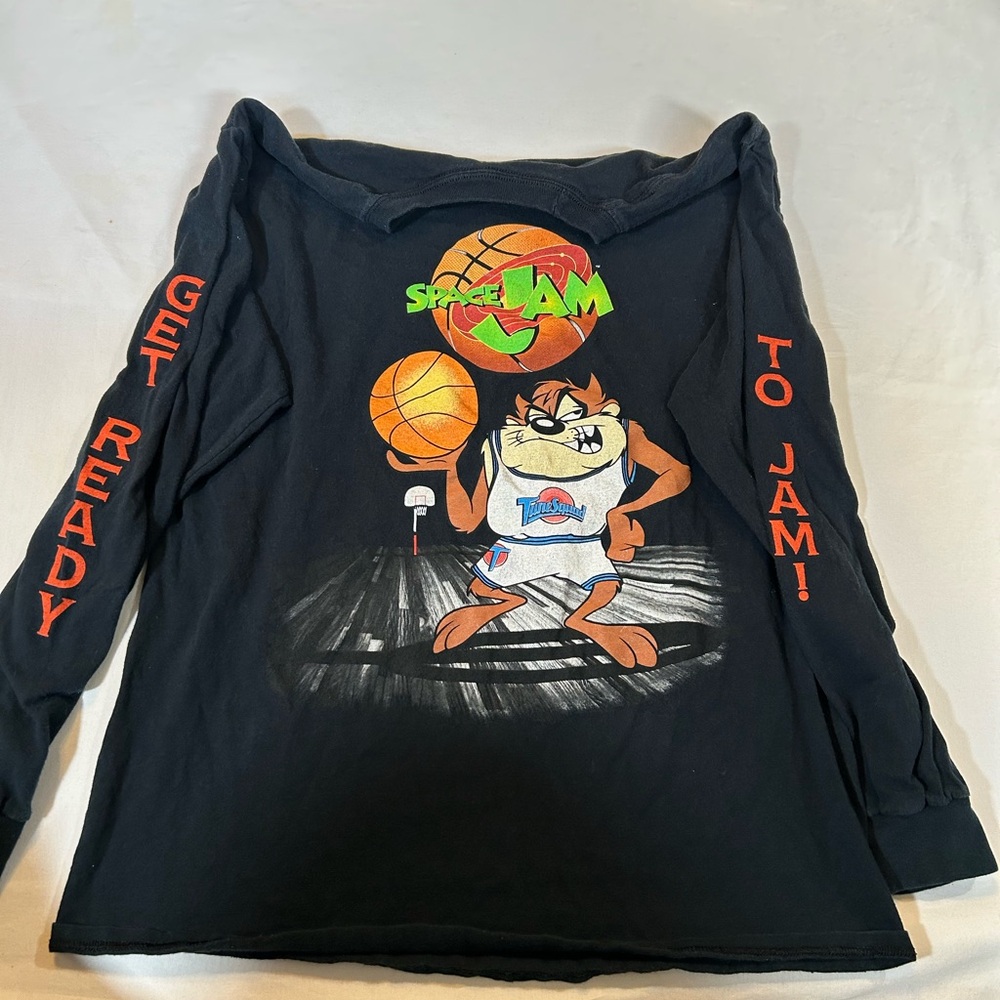 Space Jam Men's Long Sleeve Tee - Black